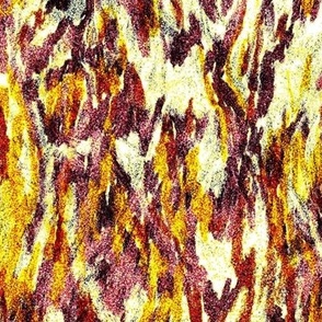 Patterns in the sand, textured abstract12”,repeat orange, yellow, indigo white