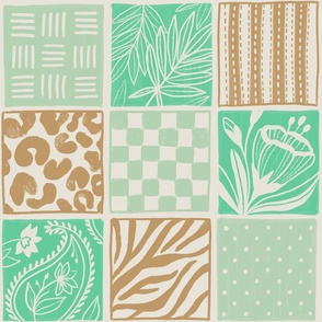 Mix and match Pattern sketches green sand