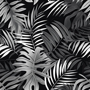 Hothause tropical palm leaves 5