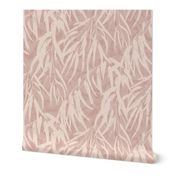 abstract leaves - dusty rose - large