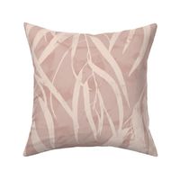 abstract leaves - dusty rose - large