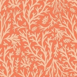 Coral Mini Summer Coral Intricate Non-Directional Pattern in Coral Pink