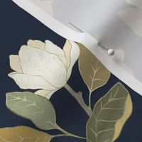 Magnolia on indigo /small/