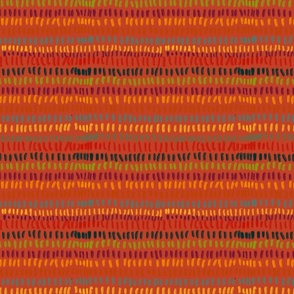 Broken stripes multi-colored on orange table runner tablecloth napkin placemat dining pillow duvet cover throw blanket curtain drape upholstery cushion duvet cover wallpaper fabric living decor clothing shirt Fabric home decor kids by ara_designs