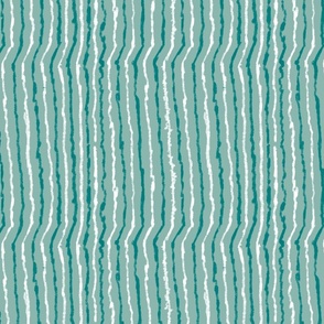 Dancing stripes in green and white on sea blue table runner tablecloth napkin placemat dining pillow duvet cover throw blanket curtain drape upholstery cushion duvet cover wallpaper fabric living decor clothing shirt Fabric home decor kids by ara_designs