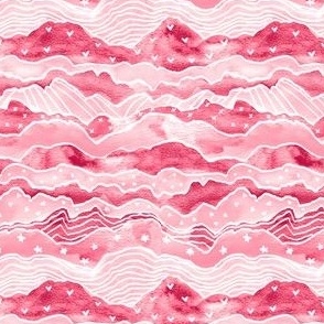 Dolly Mountains in Pink - Tiny Scale 