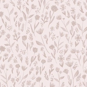 Fiona Floral Sand beige tan ivory