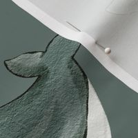 Large Scale whale green