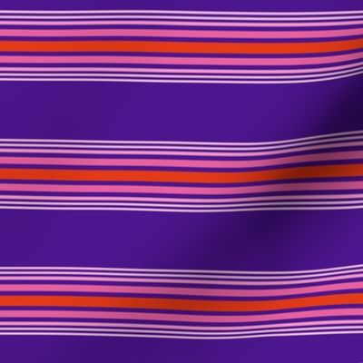 Retro stripes - pink_ purple_ and red - SMALL