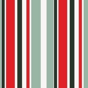 Stripes Mint Red and Navy