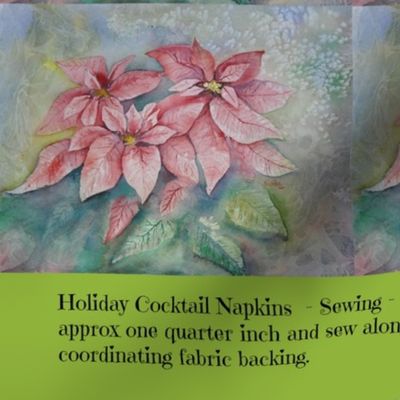 holiday cocktail napkins