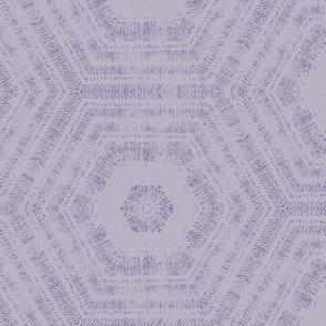 jumbo  textured abstract hexagon tessellation // wisteria purple tone on tone