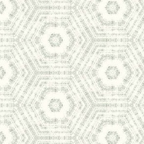 small textured abstract hexagon tessellation // dark sage