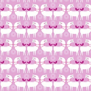 LLama_ bright pastel purple_lilac