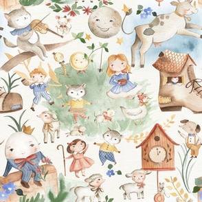 watercolor nursery rhyme