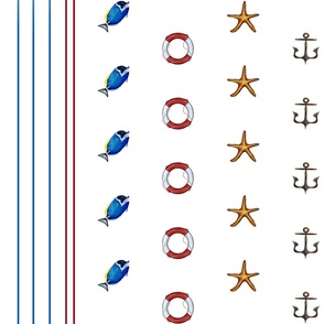 Vertical navy pattern 