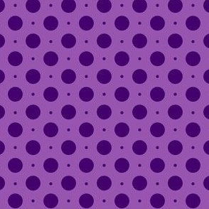 Polka Dots Mix_Purple D on Yellow_MEDIUM_2x2_(wallpaper 3x3)