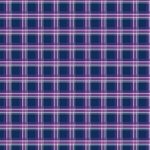 Purple Plaid With a Hint of White