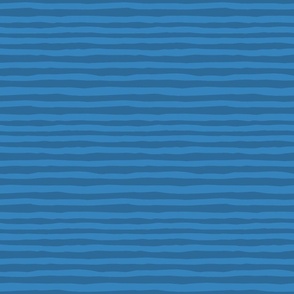 Wiggly Stripes - Blue Deep