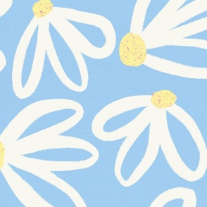 Spring Daisies - Baby Blue
