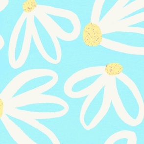 Spring Daisies - Blue