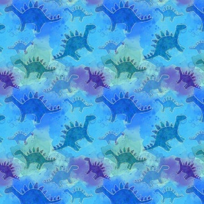 Blue camo stegosaurus 
