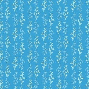 Coral Stripes in Light Blue