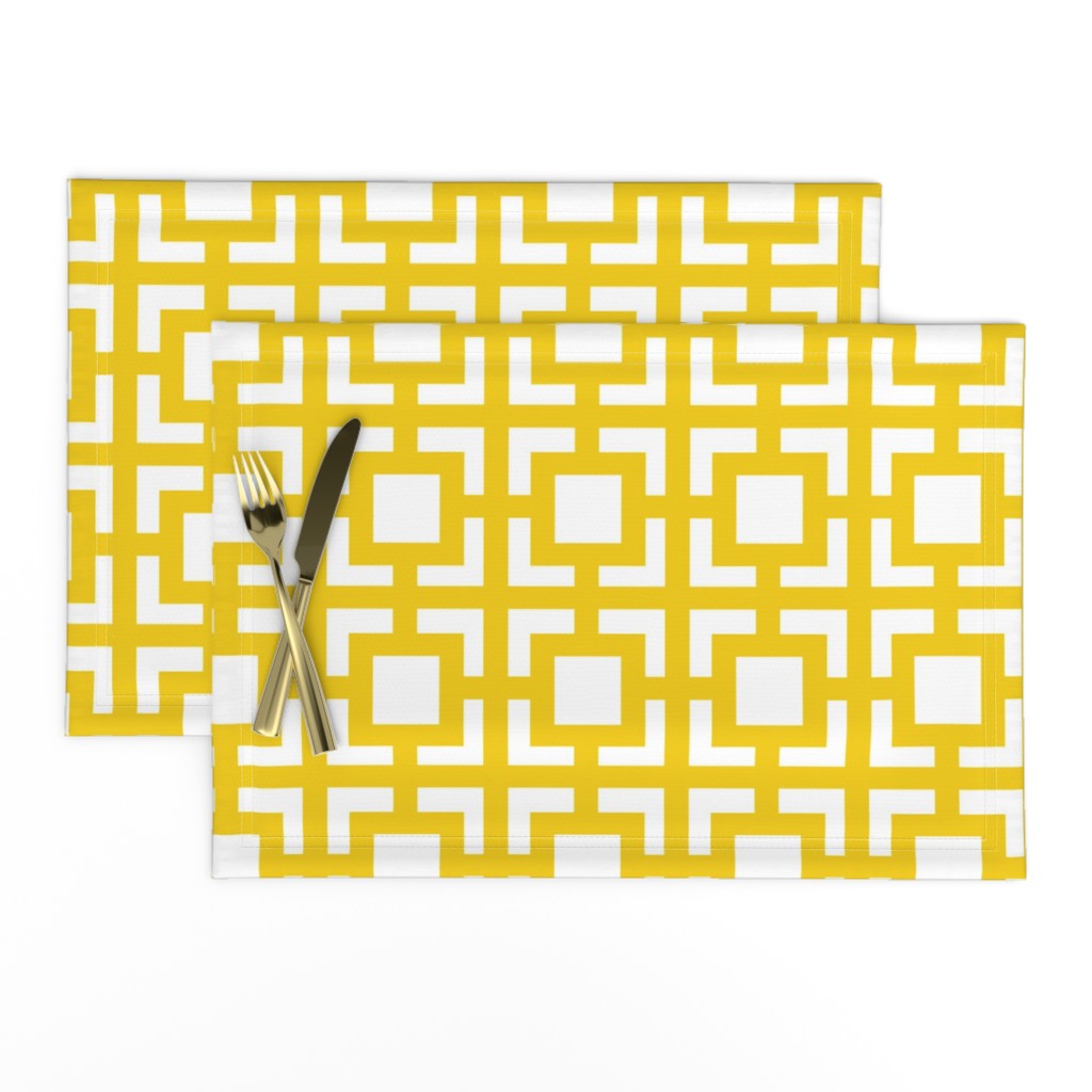 Moroccan Square in Sunny Yellow