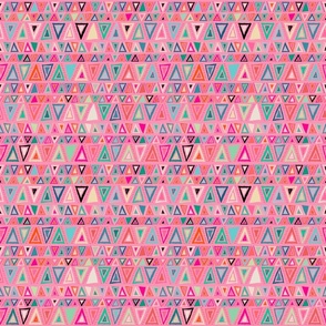 Pop Triangles on Bubblegum Pink