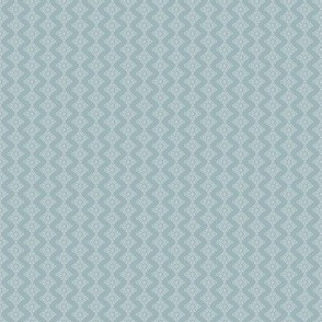 White Chevron Doodle French Blue Medium Scale 8 x 8