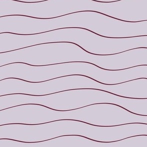 Deep  Waves Spring (Purple) - LARGE 11X7