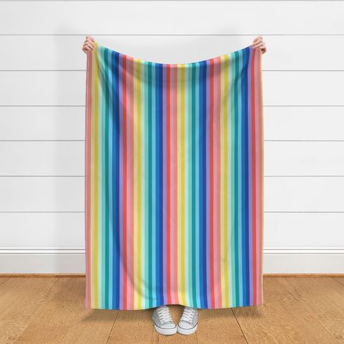 Spring Rainbow Stripe Vertical