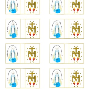 La Milagrosa espanol  (tamaño para escapularios)