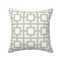 Moroccan Square in Light Gray Sage