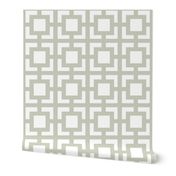 Moroccan Square in Light Gray Sage