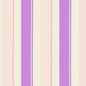 Large Stripe Thick and Thin lines in Magenta, Light pink and Pink.