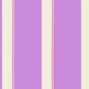 Modern vertical stripes thin, thick and in light pink and Magenta