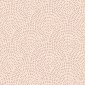 Large | Scallop Marks in Dusty Coral