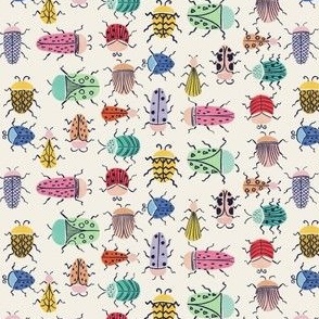 Handdrawn doodle bugs // multicolors - Small scale