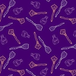 Broom the Potion_Mix on Purple_MEDIUM_4x4_(wallpaper 6x6)