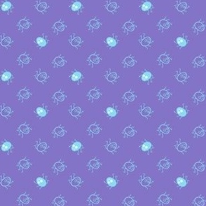 Little Spiders_Blue on Purple_MEDIUM_2x2_(wallpaper 3x3)