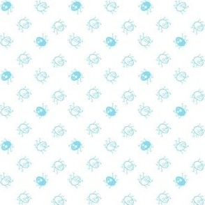 Little Spiders_Blue on White_MEDIUM_2x2_(wallpaper 3x3)