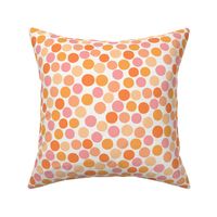 Party sprinkles cocktail party polka spot orange pink 12 large scale by Pippa Shaw