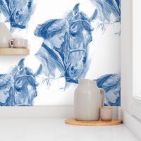 Equestrienne ~ Blue & White