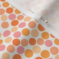 Party sprinkles cocktail party polka spot orange pink medium scale by Pippa Shaw