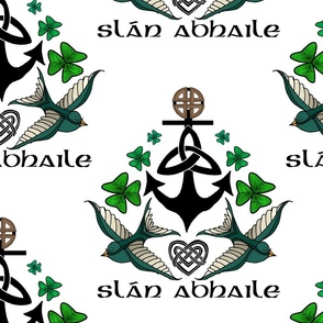 Irish Sailor Tattoo (White large scale) 