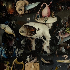 The Garden of Earthly Delights by Hieronymus Bosch - Right Panel Detail 1