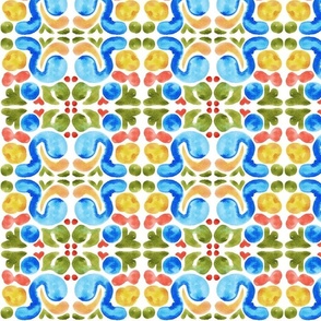 (small scale) Colorful Italian Tiles