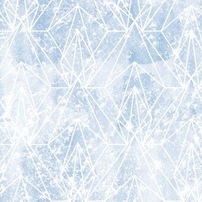geometric grunge light blue - white lines on distressed pastel texture