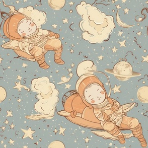 Little sleepy astronauts